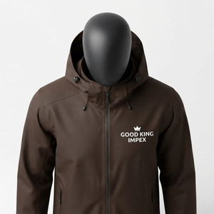Custom Logo Men Waterproof <b>Rain</b> <b>Jacket</b> Full Zip <b>Hooded</b> Lightweight Outdoor Sportswear <b>Rain</b> <b>Jacket</b> - Product Image 3