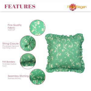 Funda de Cojín Cuadrada Floral de Crepé Premium Hecha a Mano en India, Cojín Decorativo para Sofá, Tamaño y Forma Personalizados, Proveedor Mayorista de Exportación - Product Image 2