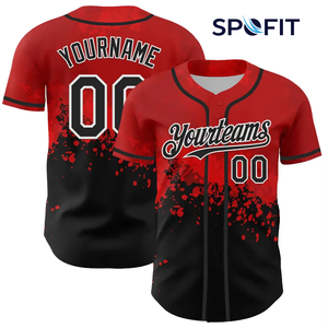Custom Sublimated Printed Baseball Jersey Men Women Personalised Team <b>Shirt</b> <b>Button</b>-Up Uniform Name Number Anti-Bacterial 100% - Product Image 1