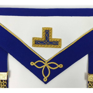 Wholesale High Quality Masonic Regalia Aprons Customized With Embroidered Logo Best <b>Material</b> - Product Image 3