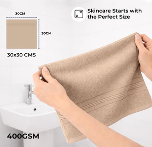 Serviette de toilette en coton premium 400 GSM |   Anti-bactérien |   Ultra doux et léger - Product Image 2