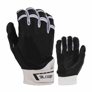 Gants de frappe de baseball en cuir ELIXE SPORTS, design personnalisé, pour adultes, droitier/gaucher, fermeture auto-agrippante, entraînement, antidérapants, flexibles - Product Image 1