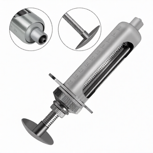 กระบอกฉีดยาสัตว์ขนาด 30 ซีซี ทำจากโลหะสแตนเลส พร้อมสกรูล็อค ใช้ซ้ำได้ สำหรับป้อนยาสัตว์ - Product Image 1