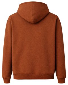 Sweat à capuche homme marron rouille avec logo Aigle, coupe oversize, en molleton épais, avec poche kangourou, style streetwear personnalisé, pour fabricants - Product Image 2