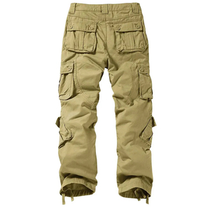 Nouveauté - Pantalon cargo à jambes larges multi-poches - 100% polyester - Casual - Taille élastique - Léger - Respirant - Pour hommes - Product Image 4