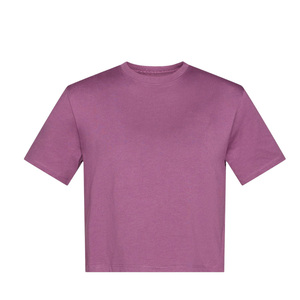 T-shirt court ample personnalisé pour femme 100 % coton avec motif, tee-shirt court de haute qualité, mode OEM ODM, vente en gros - Product Image 1