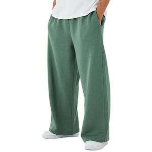 Custom Embroidered <b>Split</b> Stack Flare Jogger Pants for Men Lightweight Breathable Plus Size Streetwear Sweatpants 100% Cotton - Product Image 4