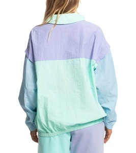 Conjunto Deportivo de Verano para Mujer, Personalizado OEM, Dos Tonos, Transpirable, Chaqueta Cortavientos con Cremallera de Nailon - Product Image 2