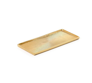 Bandeja de Metal Dorada de Lujo para Mesa, Especial para Ramadán, Bandeja para Servir Alimentos en Fiestas Iftar, Bandeja de Metal para Servir Dátiles, para Restaurantes, Hoteles y Hogares - Product Image 1