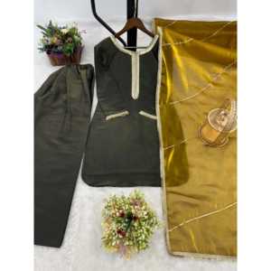 Hermosa parte superior e inferior de fiesta con Dupatta Talla 2XL - Product Image 3