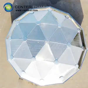 API 650 Aluminum Geodesic Domes For potable water storage tanks