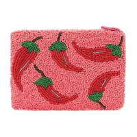 Dompet Koin Manik-Manik Buatan Tangan Bohemian, Dompet Mini Resleting, Dompet Kompak untuk Wanita Harga Terjangkau