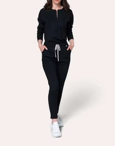 2026 New Design Medical Women Nursing Jumpsuit With Long Pants Washable Spa Beauty Salon Surgical <b>Uniform</b> <b>Scrubs</b> Suits - Product Image 1