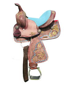 Silla de Montar Occidental de Cuero Genuino Hecha a Mano de Primera Calidad, Equipo Profesional para Montar a Caballo en Ranchos y Senderos, Directo de Fábrica - Product Image 3