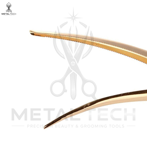 Pinces de sectionnement professionnelles pour cheveux, couleur dorée, antidérapantes, robustes, pour coiffure, vente en gros d'usine - Product Image 3