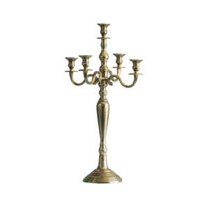 Candélabre moderne en fer forgé noir à 5 têtes, style gothique vintage, porte-bougie conique pour table à manger, restaurant, décoration d'événements - Product Image 2