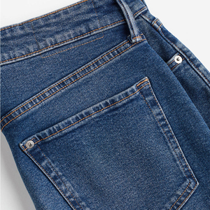 Jorts de mezclilla holgados de cintura media con cremallera, 100% algodón, lavado ligero descolorido, bordado 3D personalizado, resistentes al viento, 2026 - Product Image 6