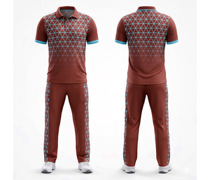 Bulk Order Custom <b>Cricket</b> Uniform Supplier from Pakistan | Men Women Youth <b>Cricket</b> Wears Polo Shirt and Trouser Full Team - Product Image 1