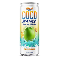 Rita Coco Zeewier 325ml Ananas en Gember Gearomatiseerd Kokoswater Geblikte Sapdrank Groothandel Leverancier OEM ODM