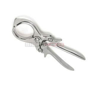 Pince de Castration en Acier Inoxydable Allemand Réutilisable de Haute Qualité, Durable, Professionnelle, Sûre et Efficace pour la Chirurgie Vétérinaire du Bétail - Product Image 4