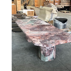 Luxury <b>Coffee</b> <b>Table</b> Unique Style Modern Design <b>Rectangle</b> Four Seasons Pink French Marble Living Room Furniture Indoor Home - Product Image 5