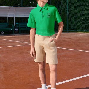 Chemises Polo de Golf pour Jeunes Garçons, Performance Extérieure, Col Classique, Vêtements de Club de Golf Junior, Anti-humidité, Extensibles, Sport - Product Image 6