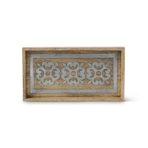 Embossed Hand Carved Designing Wooden <b>Tray</b> For Food And Fruit Serving Hotels and Restaurants <b>tray</b> by Craftsy Home - Product Image 1