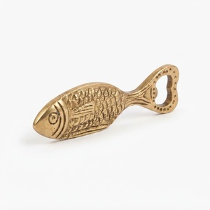 Custom Antique Brass Fish Bottle Opener Vintage Metal Beer Cap Lifter Wholesale Novelty Animal Shape <b>Bar</b> <b>Tools</b> In Cheap Price - Product Image 3