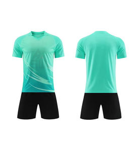 Conjunto de Uniforme de Fútbol Personalizado Naranja y Azul Marino de Manga Corta con Estampado, Kit de Fútbol con Degradado, Ropa Deportiva Transpirable de Secado Rápido, Fabricante OEM - Product Image 4