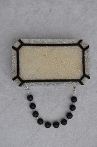 Bolso de mano de resina hecho a mano de lujo con asa de cuentas, bolso de noche para fiesta, boda, o eventos especiales, para mujer, colección de regalos. - Product Image 6