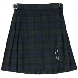 Minifalda plisada de cintura alta estilo A para mujer y niña, diseño tradicional de kilt envolvente, mezcla de PU transpirable, ideal para otoño. - Product Image 5