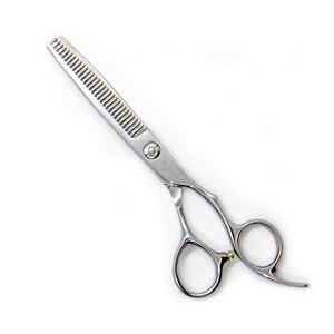Ciseaux à effiler ergonomiques en acier inoxydable 440C à 28 dents pour droitiers, professionnels pour la coiffure en salon - Product Image 3