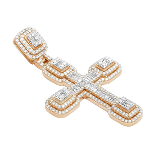 Pendentif Hip Hop tendance avec chaîne |   Argent sterling |   Bijoux personnalisés - Product Image 6