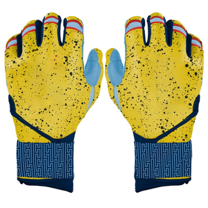 Guantes de Bateo de Béisbol Profesionales de Cuero Genuino con Dedos Separados, para Mano Derecha, Medios Dedos, Transpirables, Ligeros y con Protección - Product Image 6