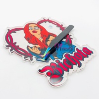 Support à cils en acrylique et verre Bichota Karol G en forme de papillon et de cœur avec aimants pour pinces, outil d'extension de cils personnalisé avec logo