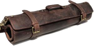 Sac à couteaux de chef en cuir véritable personnalisé, durable, nouveau design OEM, sac à couteaux de chef en cuir véritable pour la cuisine, LKR-0246 - Product Image 2