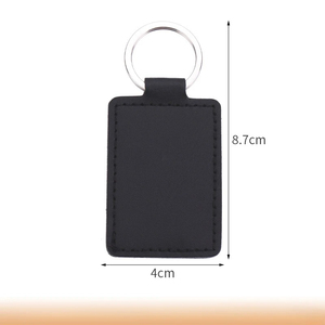Porte-clés en cuir de luxe personnalisé, vierge, en métal, pour promotion, meilleur design, prix d'usine, vente en gros - Product Image 4