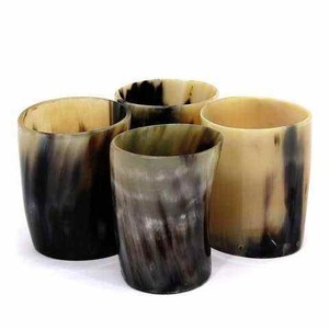 Taza de Cuerno de Búfalo Estilo Vintage, Hecha a Mano, Portátil, Vaso Natural Rústico para Beber, Regalo para Fiestas - Product Image 3