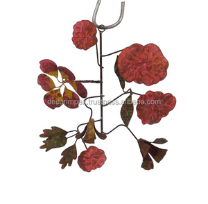 พวงใบผีเสื้อเทียมสามใบสำหรับแขวนผนัง macrame แบบแขวนทำจากเหล็กมิสเซิลโท - Product Image 1