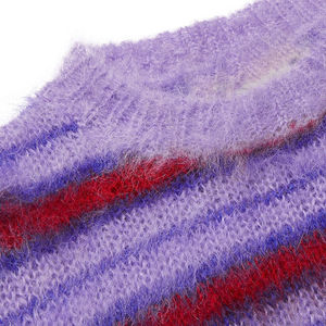 Sweat à capuche personnalisé en mohair pour homme, pull d'hiver épais et moelleux avec motif lettre brodé, sweat-shirt d'automne en mohair anti-boulochage - Product Image 5