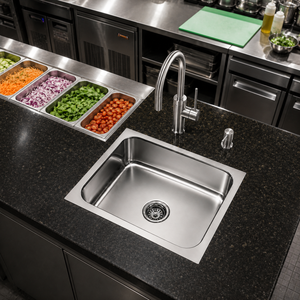 Stainless Steel Kitchen Sink Single Bowl 304 Grade Undermounted Sink Rectangular Basin - Product Image 5