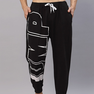 Pantalones unisex de pierna ancha estilo urbano, holgados, bordados, informales, gruesos, tipo jogger, streetwear, para hombre, personalizados - Product Image 3