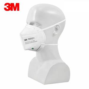 Mascarilla Desechable Ligera 3M 9502+ Plegable Verticalmente con Tela No Tejida para Protección del Trabajador Contra Partículas No Oleosas - Product Image 5