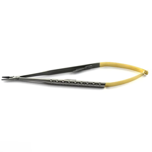 Portaagujas Castroviejo de 16 cm, Calidad Premium, Manual, Acero Inoxidable Alemán, Mango Dorado, Punta TC, Certificado CE, Kit Quirúrgico ENT - Product Image 2