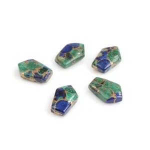 Piedra Preciosa de Cuarzo Natural Azurita Azul Verde de Forma Elegante de 7x15mm Hecha a Mano, la Más Vendida, para Fabricación de Joyería de Cobre al por Mayor - Product Image 2