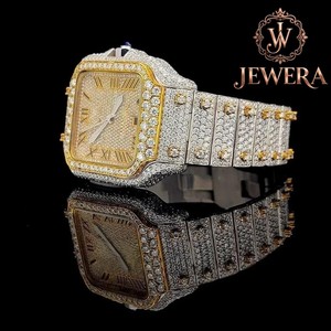 High on Demand Luxury Hip Hop Moissanite Diamond Watch with VVS Moissanite Stones Men's Fashion Watch for Gift Shop Boutique - Product Image 5