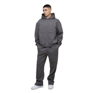 Conjunto Deportivo Oversize para Hombre, Sudadera con Capucha Holgada y Pantalones Jogger Holgados, Ropa Deportiva Casual de Dos Piezas - Product Image 1