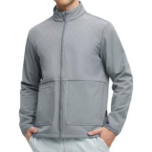 Nouvelle veste softshell imperméable à fermeture éclair réversible pour homme, design tendance, décontractée, pour le ski et la randonnée, vente en gros - Product Image 2