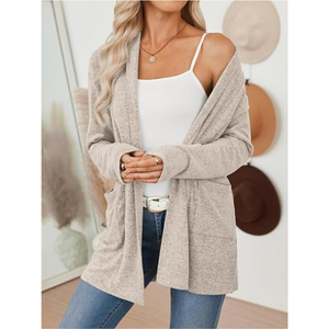 Women’s <b>Lightweight</b> <b>Cardigan</b>, Open Front Casual Sweater, Soft Long Sleeve Knit Top for Fall and Everyday Wear - Product Image 4