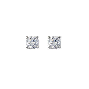 STYLISH HIGH CARBON DIAMOND 925 STERLING SILVER STUD <b>EARRINGS</b> FOR WOMEN LUXURY LIGHTWEIGHT JEWELRY FOR ENGAGEMENT AND WEDDINGS - Product Image 1